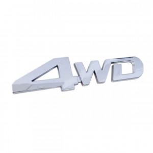 Emblema ABS 4WD Argintiu Pentru Portbagaj